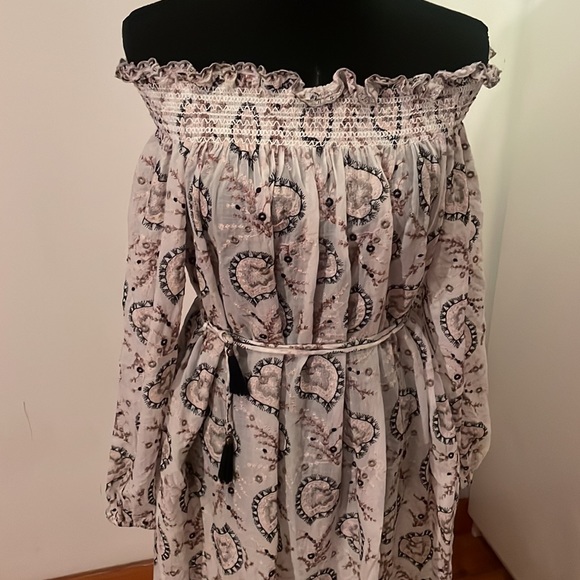 💓Zimmerman off shoulder dress embroidered pockets& long sleeve - Picture 3 of 9